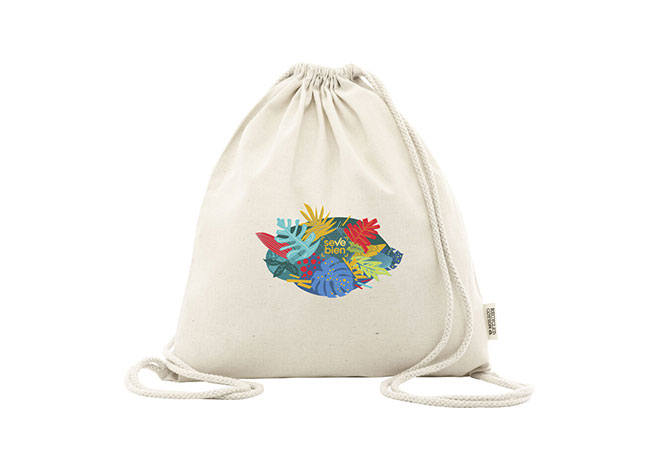 Bolsa mochila de algodón "CHILL"