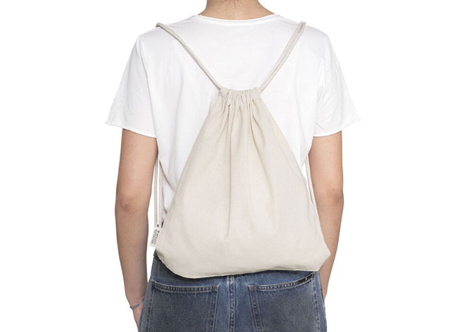 Bolsa mochila de algodón "CHILL" - Imagen 6