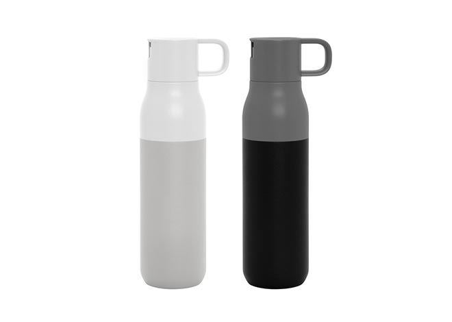 Botella térmica con dos tapas «ROLLING TOP»